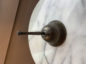 Vintage Claperless Steel Hand Dinner Bell